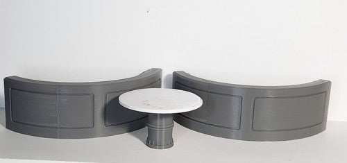 Nevarro Cantina Circular Booth Mandalorian 3.75"