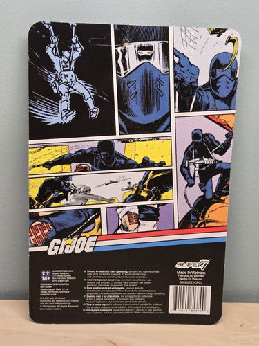 Super7 G.I. Joe ReAction Snake Eyes Wave 2 MOC 3.75"