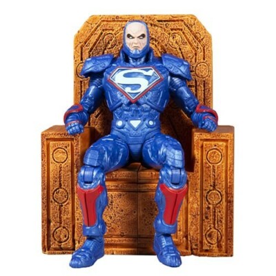 McFarlane DC Multiverse LEX LUTHOR * POWER SUIT * BLUE w/ THRONE 7" loose