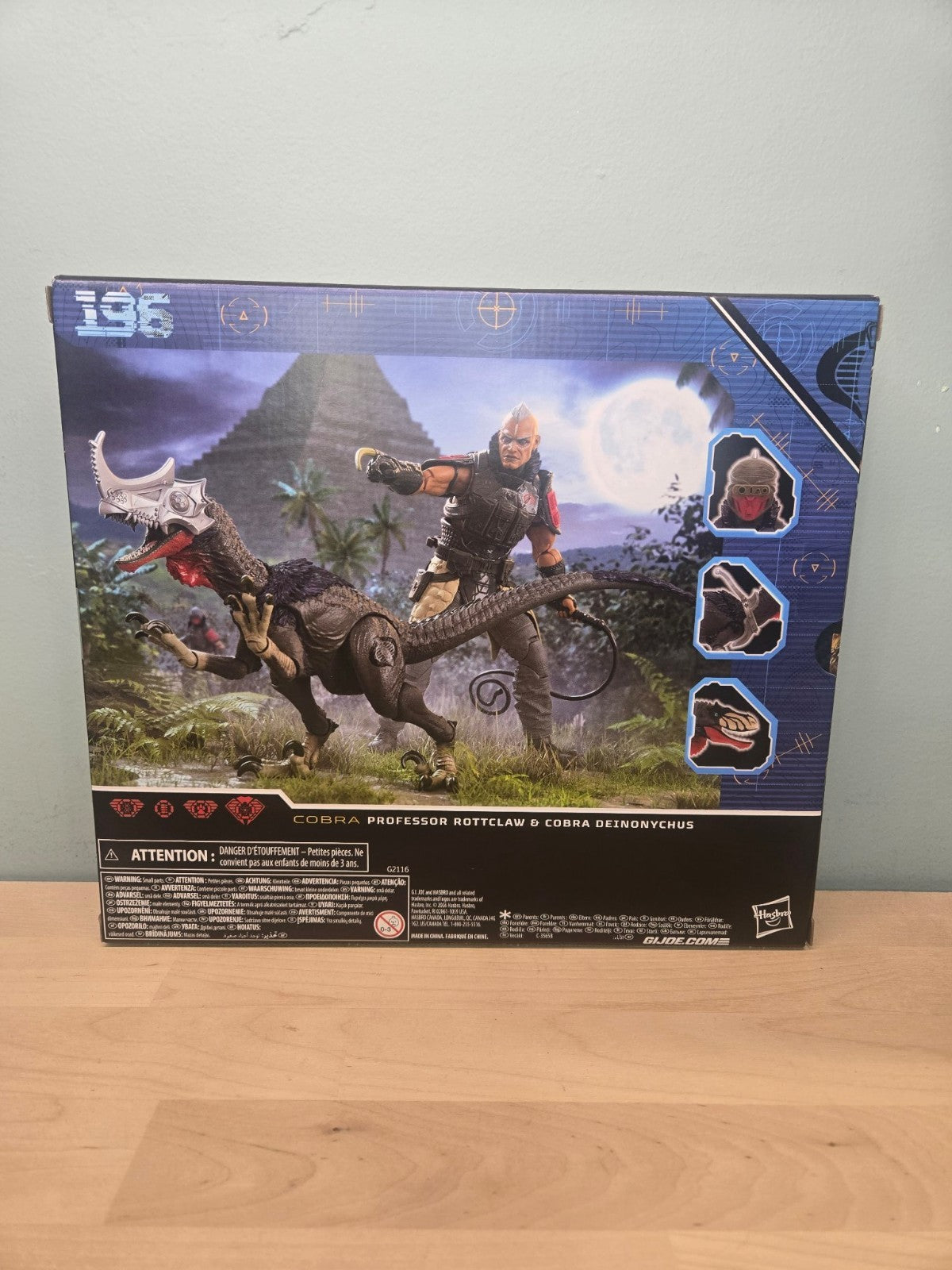 G.I. Joe Classified Rottclaw & Deinonychus box back