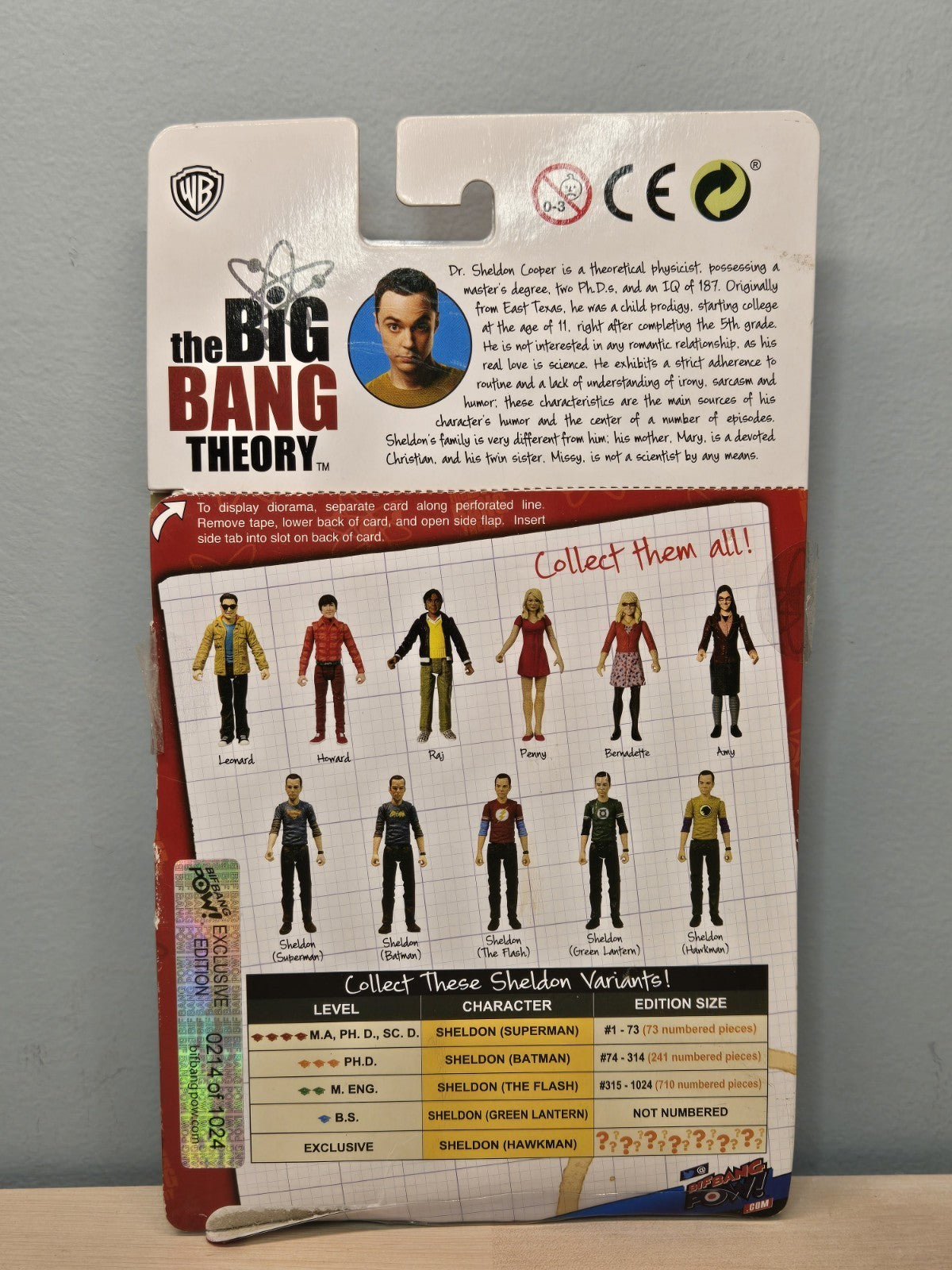 The Big Bang Theory Sheldon Hawkman Figure SDCC 2014 MOC