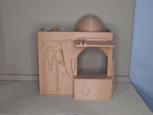 Custom Diorama Market Stall Building Star Wars GI Joe 3.75 Acid Rain 1:18 scale front