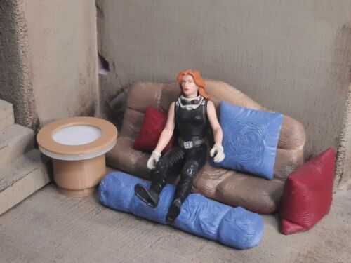 Jabba Palace Custom Sofa & Cushion Set 3.75" Diorama
