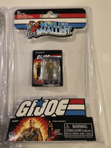 World's Smallest G.I. Joe Set of 3: Duke, Snake Eyes