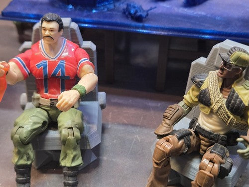 SW/G.I. Joe/Acid Rain Custom Chairs x2 3.75" 3D Print