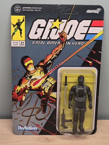 Super7 G.I. Joe ReAction Snake Eyes Wave 2 MOC 3.75"