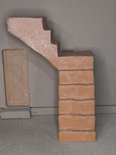 Custom STAIRS 3D Printed Diorama GI Joe Star Wars 1:18 3 3/4 inch Scale front