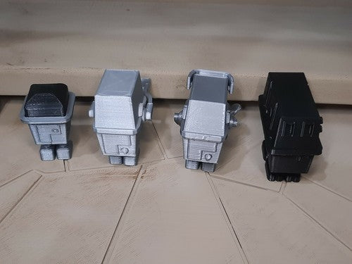 SW Custom Gonk Droid 4-Figure Lot 3.75" TVC