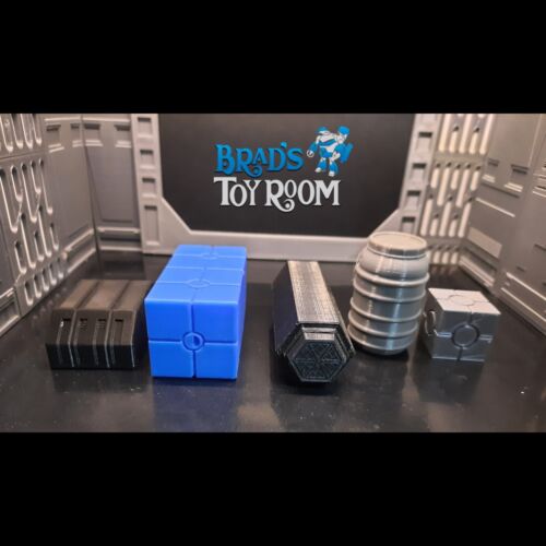 SW Custom Cargo Crates x5 1:18 3.75" Barrel Lot