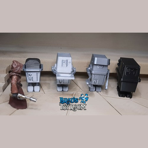 SW Custom Gonk Droid 4-Figure Lot 3.75" TVC