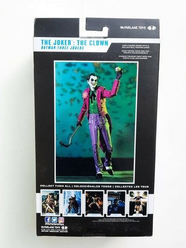 McFarlane Toys DC Multiverse Batman The Three Jokers- Joker: The Clown back
