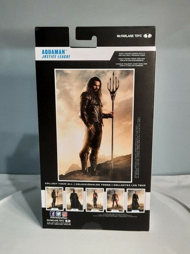 McFarlane Toys Zach Snyder Justice League Aquaman DC 7"Action Figure MIB back