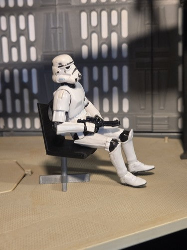 Death Star Conference Room Chairs x4 3.75" Diorama