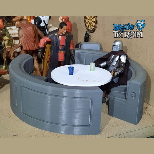Nevarro Cantina Circular Booth Mandalorian 3.75"