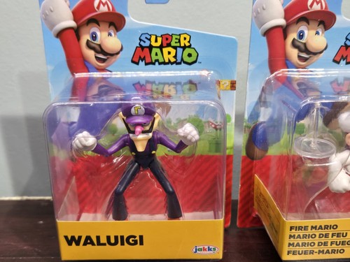 Super Mario 2.5" Figure Lot: Hammer Bro, Waluigi