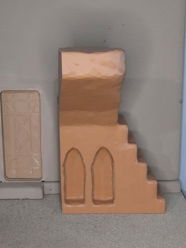 Custom STAIRS 3D Printed Diorama GI Joe Star Wars 1:18 3 3/4 inch Scale left side