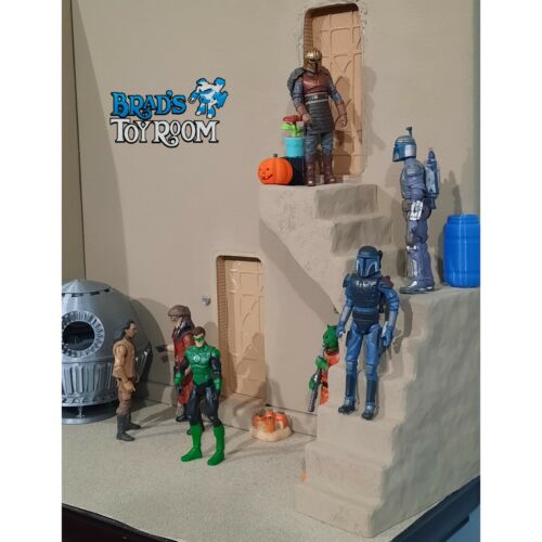 Custom STAIRS 3D Printed Diorama GI Joe Star Wars 1:18 3 3/4 inch Scale