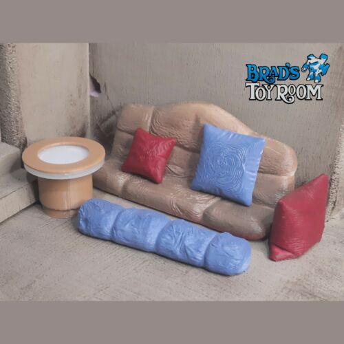 Jabba Palace Custom Sofa & Cushion Set 3.75" Diorama