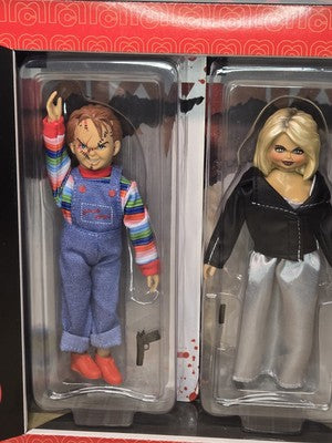 Mego Chucky and the Bride of Chucky 2 Pack  8 Inch Action Figure MIB close up