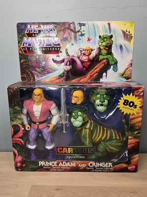 MOTU Prince Adam & Cringer Cartoon Collection 2-Pack