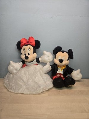 Disney Mickey & Minnie Wedding Plush 12"