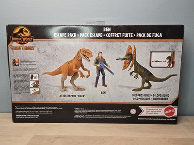 Ben Eacape Pack Jurassic World Chaos Theory Dinosaur Action Figure back