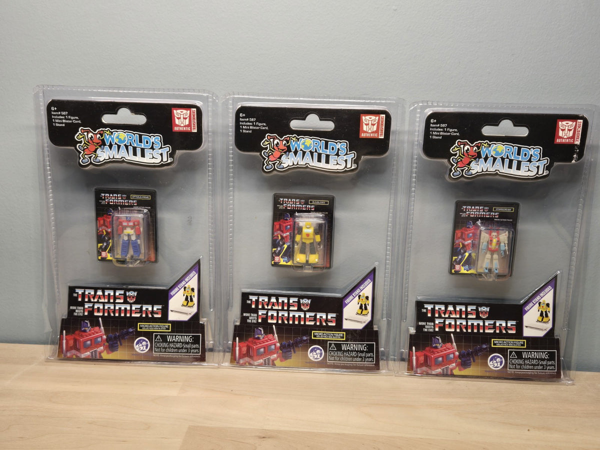 World's Smallest Transformers Series 1 MOC Set of 3